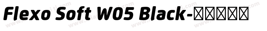 Flexo Soft W05 Black字体转换